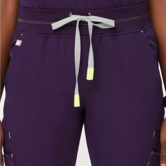 Figs Scrub Pants  Purple Jam Soeng Double Utility Size XXSP - Picture 4 of 11